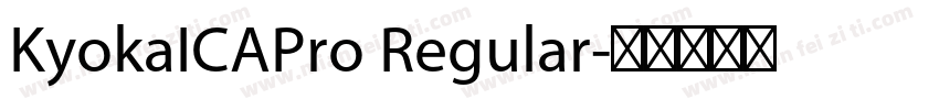 KyokaICAPro Regular字体转换